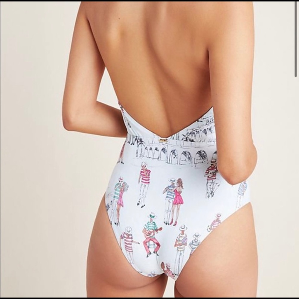 Anthropologie PatBO one piece swimsuit, size L - Picture 5 of 8